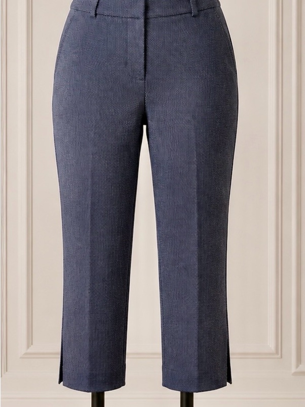 Lane Bryant Navy and White Knit Pants